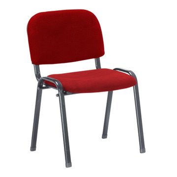 Sedia ufficio impilabile HI01R colore rosso