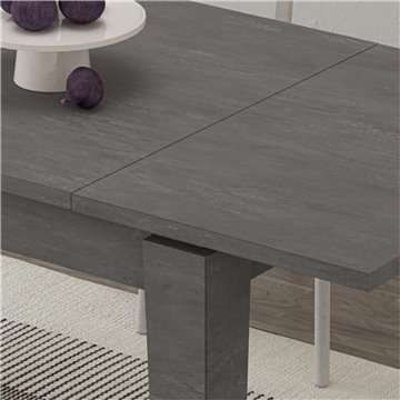 Tavolo allungabile Megaron 120x80 cm colore retro grey