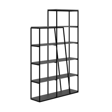 Libreria Pal antracite con 5 ripiani 110x29x178H- Design moderno e funzionale