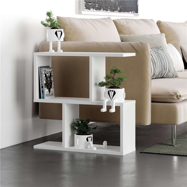 Tavolino da salotto bianco Homemania 60x19,5x60H - Design moderno e versatilità in un solo complemento d'arredo Tavolino da salotto bianco Homemania 60x19,5x60H - Design moderno e versatilità in un solo complemento d'arredo