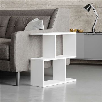 Tavolino da salotto bianco Homemania 60x19,5x60H - Design moderno e versatilità in un solo complemento d'arredo