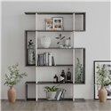 Libreria Mito bianco vintage e retro grey 108,5x25,5x161 cm - Stile Moderno e Funzionalità in un Design Unico