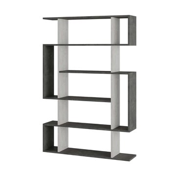 Libreria Mito bianco vintage e retro grey 108,5x25,5x161 cm - Stile Moderno e Funzionalità in un Design Unico