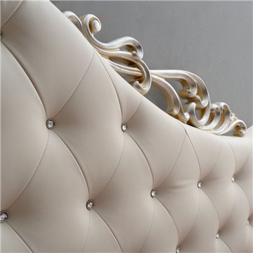 Camera da letto Marsida beige con armadio scorrevole serigrafato - Eleganza e funzionalità per la tua zona notte