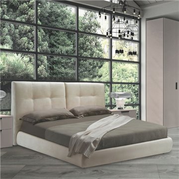 Camera da letto completa color canapa frassinato e maniglie antracite - Lulu