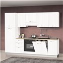 Cucina bianco opaco Rosmarino 270 x 217H con lavastoviglie sinistra