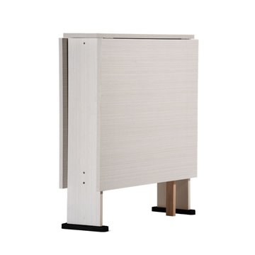 Tavolo Consolle Pieghevole bianco Mati Salvaspazio 21x74x78H
