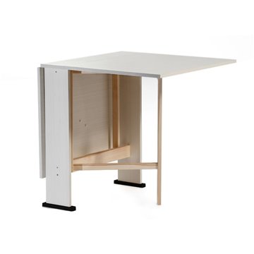 Tavolo Consolle Pieghevole bianco Mati Salvaspazio 21x74x78H