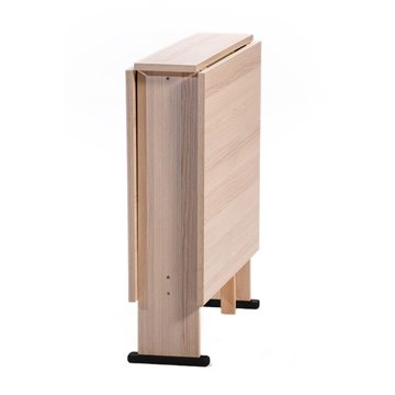 Tavolo Consolle Pieghevole rovere sbiancato Mati Salvaspazio 21x74x78H