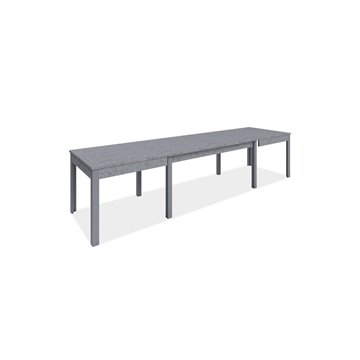 Tavolo Super4 160x90 allungabile a 320 cm cemento
