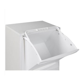 Mobile Pattumiera Helena bianco 40x25x102H - Eleganza e Funzionalità per la Raccolta Differenziata