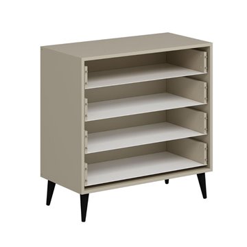 Cassettiera Prime 4 cassetti colore cashmere 90x45x90H - Stile e funzionalità per ogni spazio