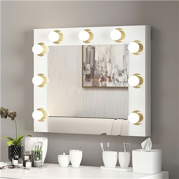 Specchio Trucco Armin con Luci LED 72x7x60H - L'eleganza e la funzionalità per il tuo angolo beauty