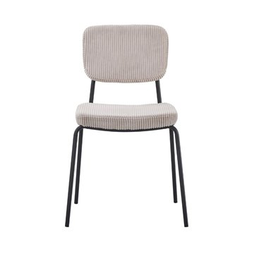Sedia imbottita Juno taupè 44x55x83H - Il comfort in stile industriale