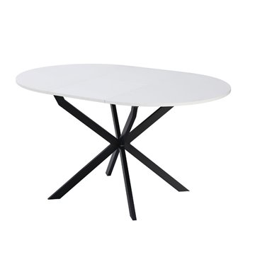 Tavolo rotondo allungabile Rut bianco 100x100x77H - Design moderno e praticità quotidiana