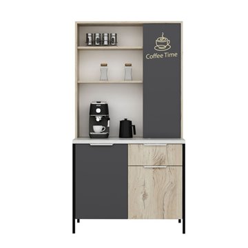 Mobile multiuso Andy rovere antracite 94x50x180H - Funzionalità e stile per ogni spazio