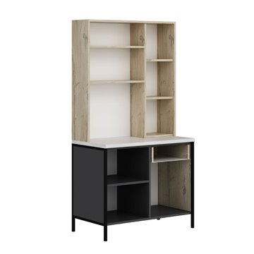 Mobile multiuso Andy rovere antracite 94x50x180H - Funzionalità e stile per ogni spazio