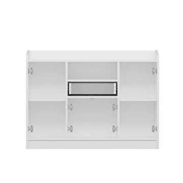 Mobile multiuso Arina bianco 4 ante e cassetto 120x35x90H