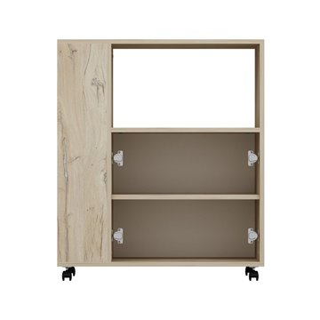 Mobile multiuso elegante e funzionale rovere e bianco Monni 82x45x95H - Ordine e Design