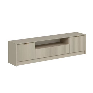 Porta TV Kale cashmere effetto cannettato 180x35x45H