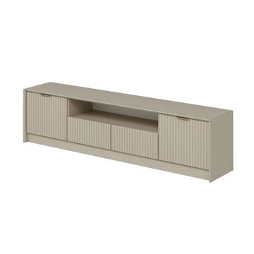 Porta TV Kale cashmere effetto cannettato 180x35x45H