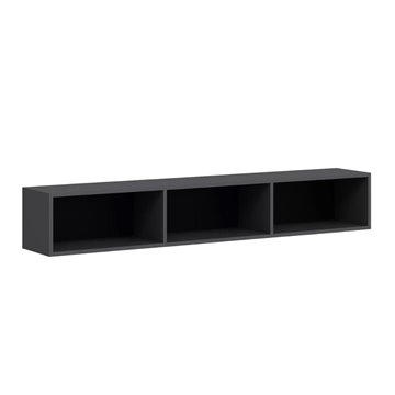 Mobile TV sospeso Rigel antracite 180x32x30H: 3 ante e stile minimal