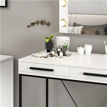 Toeletta da Trucco bianco Sane 90x45x80H: Eleganza e funzionalità per il tuo beauty corner
