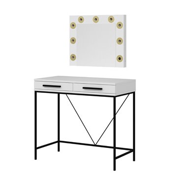 Toeletta da Trucco bianco Sane 90x45x80H: Eleganza e funzionalità per il tuo beauty corner