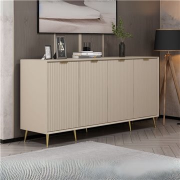 Madia Kale 4 ante cashmere effetto cannettato 180x45x90H : Eleganza e Funzionalità