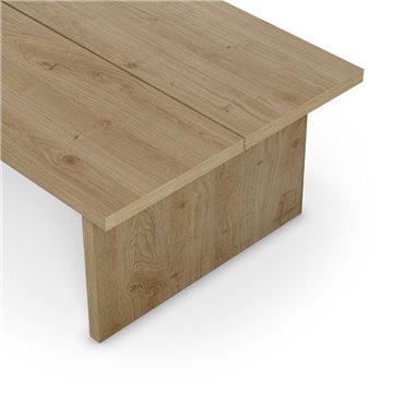 Tavolino da salotto rettangolare Loana rovere 120x70x40H - Il protagonista del tuo living