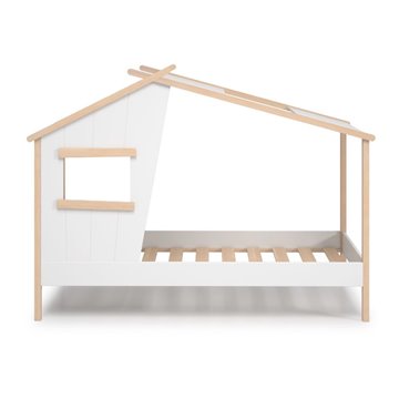 Letto singolo a casetta Luba in legno massiccio - Un rifugio incantato per i sogni del tuo bambino