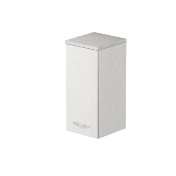 Laundry pensile bagno con anta 36x38x77 bianco frassinato