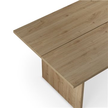 Tavolo rettangolare fisso Loana rovere cadiz 200x100x75H - Eleganza conviviale per ogni occasione