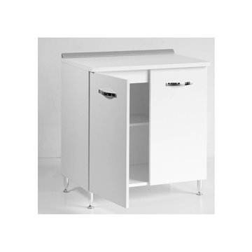 Base cucina con due ante colore cemento 80x50x85H cm
