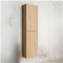 Colonna pensile bagno sospesa con 2 ante colore rovere 35x31x150H cm - Moider