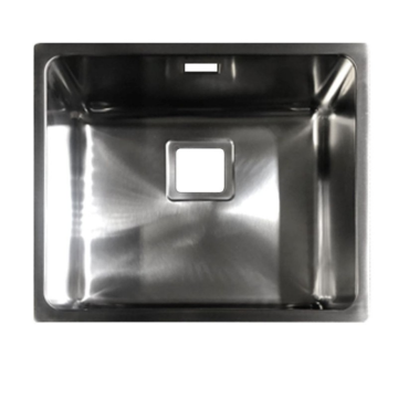 Lavello sottotop inox monovasca 49x40x20H cm da incasso
