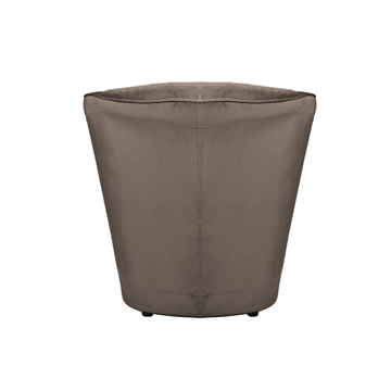 Poltrona a pozzetto rivestimento in tessuto colore tortora - Tago