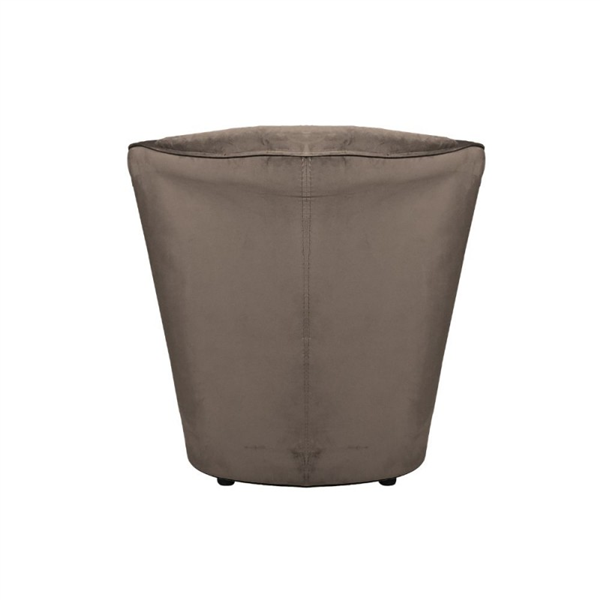 Poltrona a pozzetto rivestimento in tessuto colore tortora - Tago