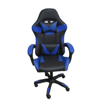 Poltrona Gaming colore nero blu PVC - Comfort e Design