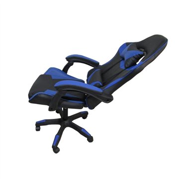 Poltrona Gaming colore nero blu PVC - Comfort e Design