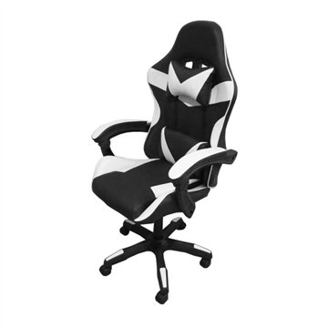 Poltrona Gaming colore nero bianco PVC - Comfort e Design