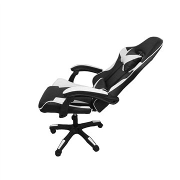 Poltrona Gaming colore nero bianco PVC - Comfort e Design