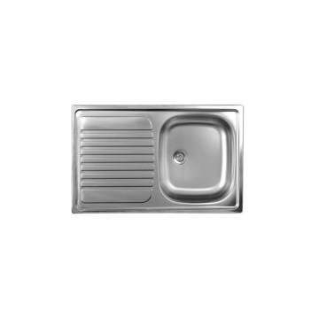 Lavello incasso satinato gocciolatoio sinistro - Classic 273
