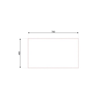 Lavello incasso 86x50 cm Samet con gocciolatoio sinistro