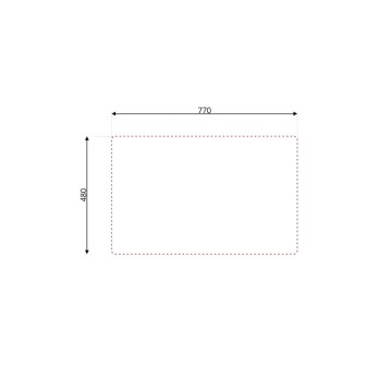 Lavello Doppia Vasca 79x50 cm Ad Incasso - Collezione Classic 170