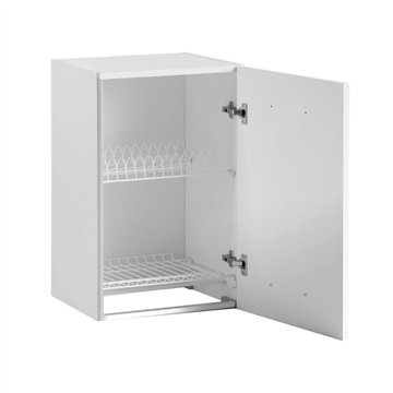 Pensile scolapiatti 60 cm con anta 60x32x72H cemento