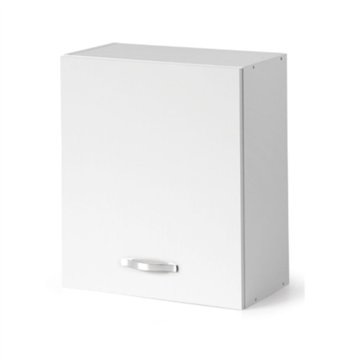 Pensile scolapiatti 60 cm con anta 60x32x72H bianco frassinato