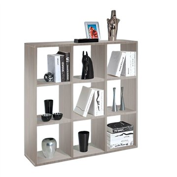 Libreria 9 vani a giorno olmo perla Hawai 106x32x106H