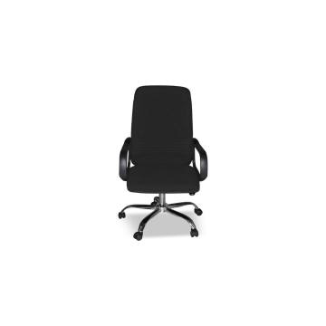 Poltrona da ufficio rivestimento tessuto nero - CR106H