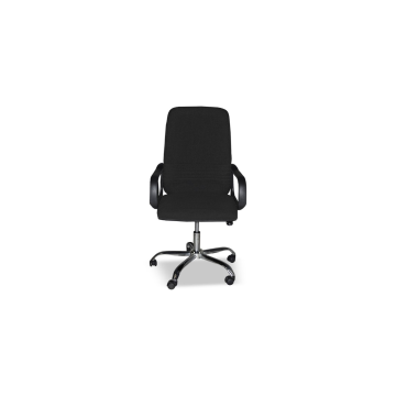 Poltrona da ufficio rivestimento tessuto nero - CR106H